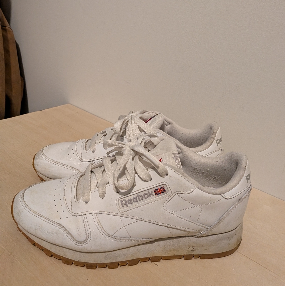 Reebok White and Gum Women's Sneakers